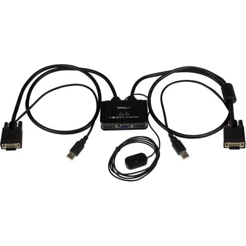 StarTech SV211USB 2-port USB VGA KVM-switch, sort