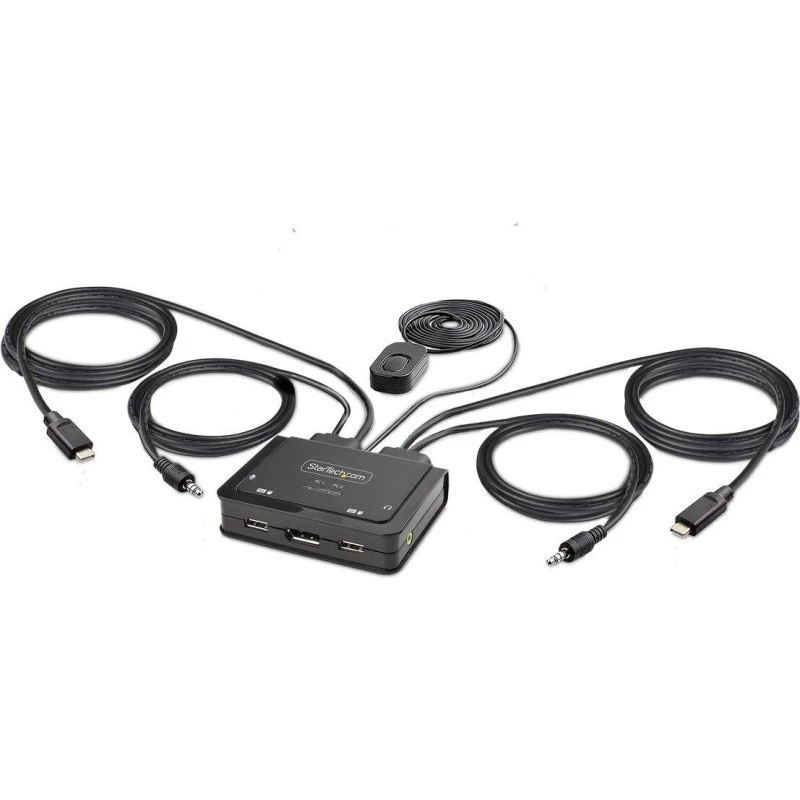 StarTech.com 2-Port USB-C KVM-switch, DisplayPort 4K60Hz, 1,2m (C2-D46-UC2-CBL-KVM)