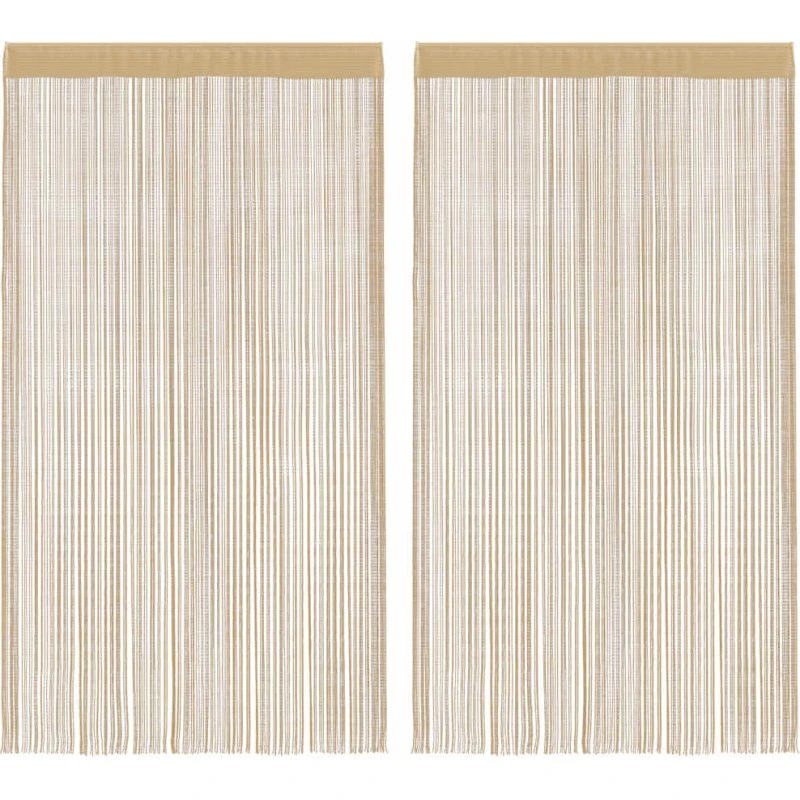 vidaXL trådgardiner 2 stk. 140 x 250 cm beige