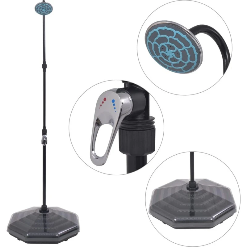 vidaXL solopvarmet bruser 20 L aluminium HDPE