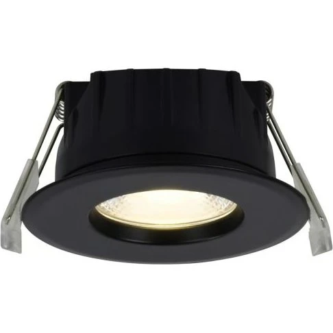 Nordlux Rosalee indbygningsspot, sort (IP65, 2700/3000/4000K)