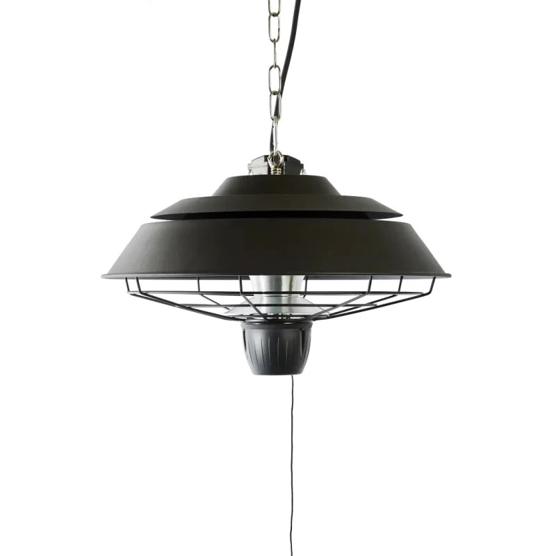 HORTUS Terrassevarmer hængemodel 1500W Ø42 cm, sort