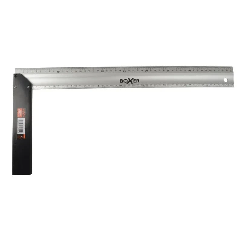 Boxer Snedkervinkel 500 x 225 mm – sort/aluminium