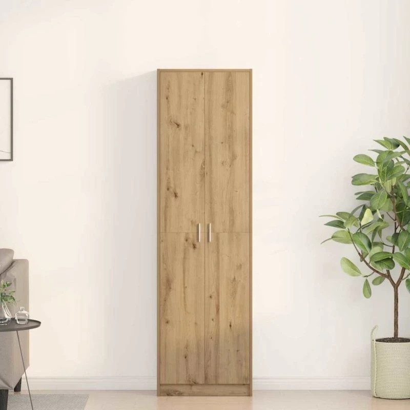 vidaXL Garderobeskab Artisan egetræ 55 x 25 x 189 cm