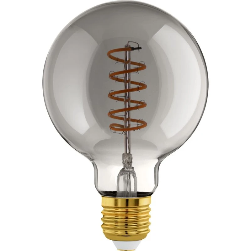 EGLO CONNECT-Z E27 G95 røgfarvet spiral smartpære – varm hvid
