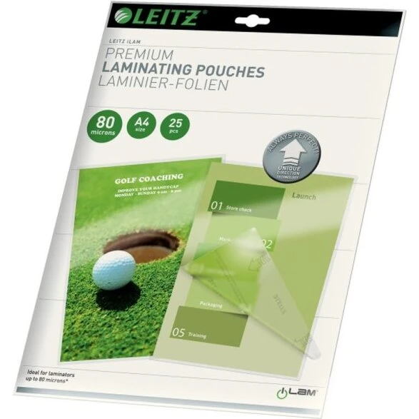 Leitz Lamineringslommer A4 80 µm – 25 stk