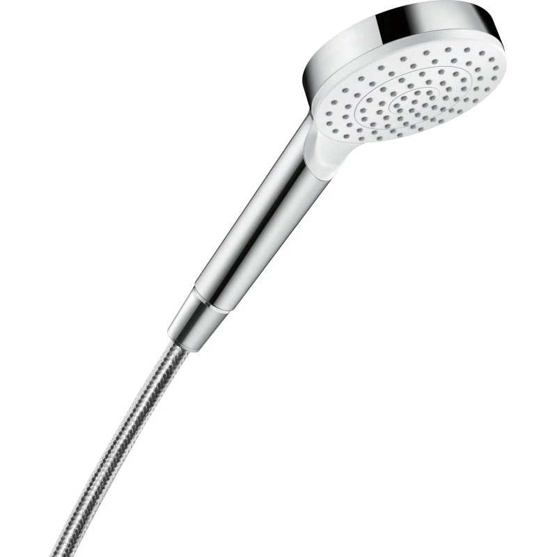 Hansgrohe Crometta håndbruser 1jet 100 mm, hvid/krom