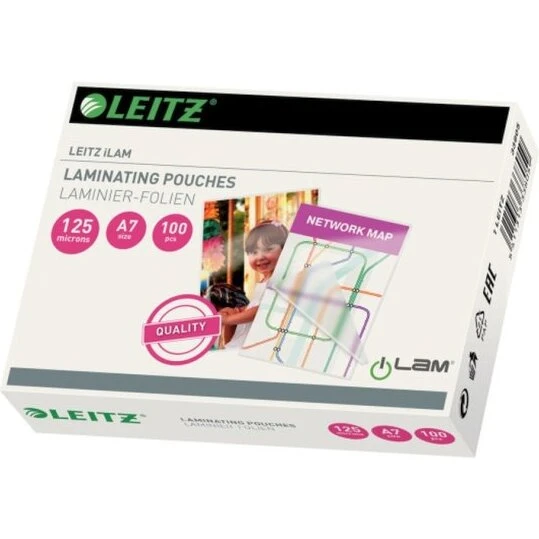 Leitz A7 lamineringslommer 125 micron – 100 stk