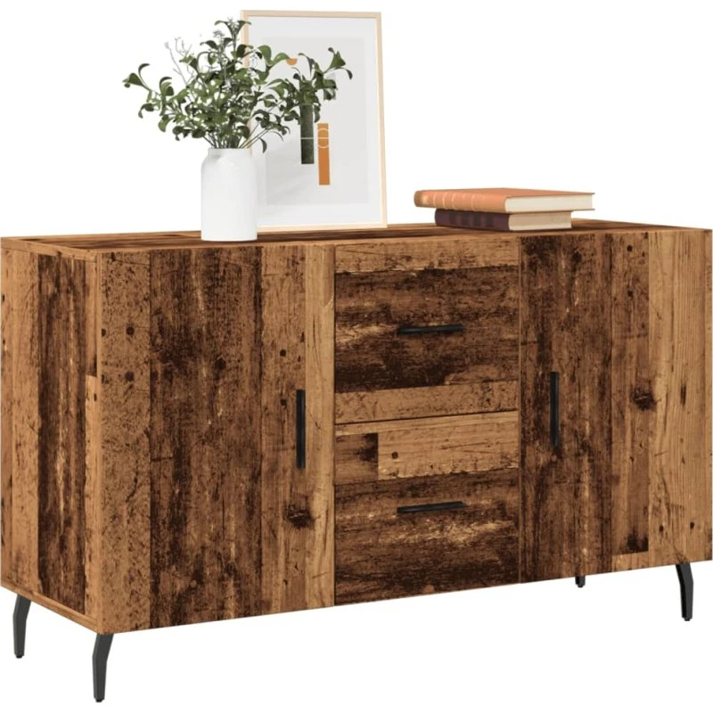 vidaXL skænk 100x36x60 cm – gammelt træ-look