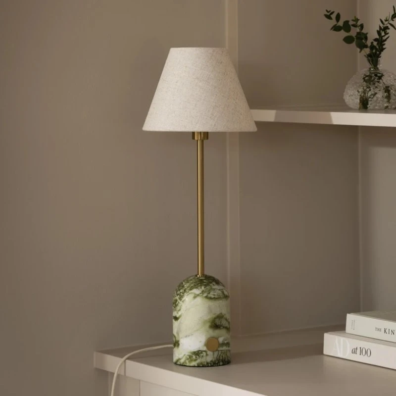 Globen Lighting Gino 20 bordlampe lysegrøn marmor 56 cm