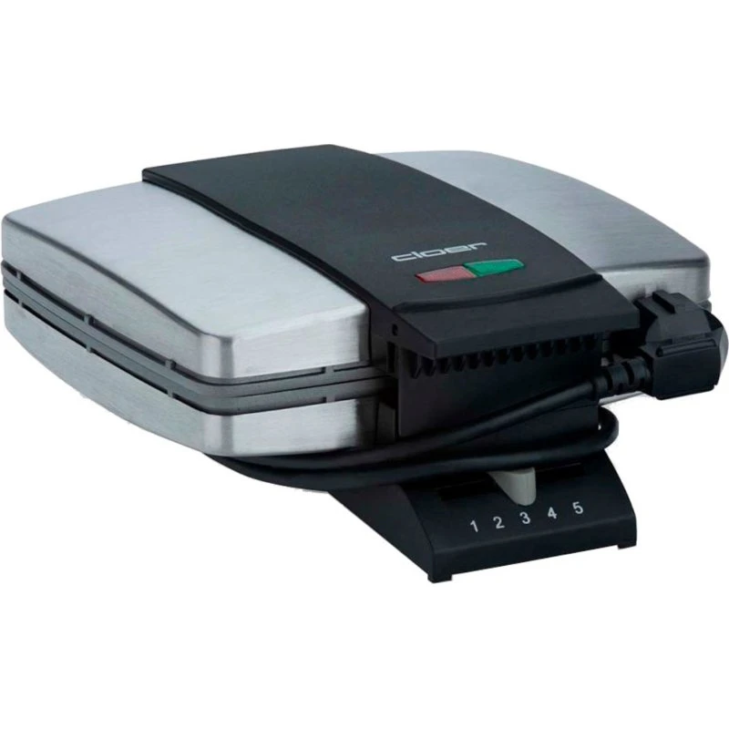 Cloer CL1445 Belgisk vaffeljern, rustfrit stål (2 vafler)