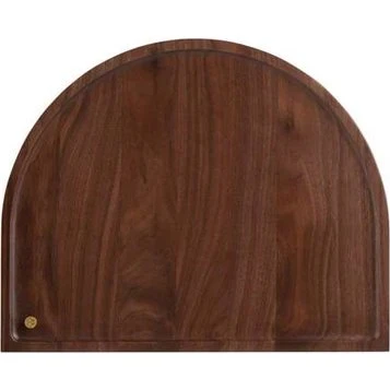 AYTM Sessio bakke, afrundet 32x40 cm valnød/guld