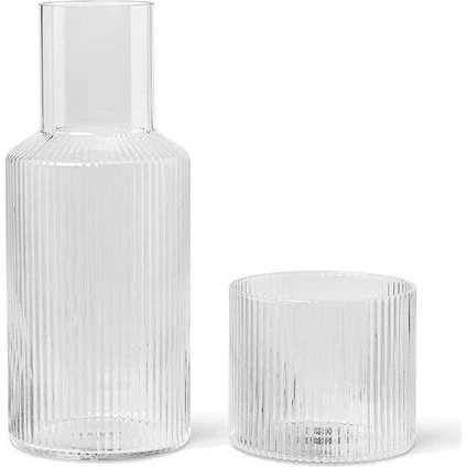 ferm LIVING Ripple karaffelsæt Small klar