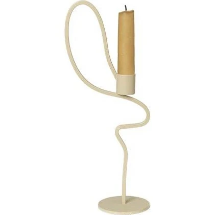 Ferm Living Valse lysestage høj Cashmere