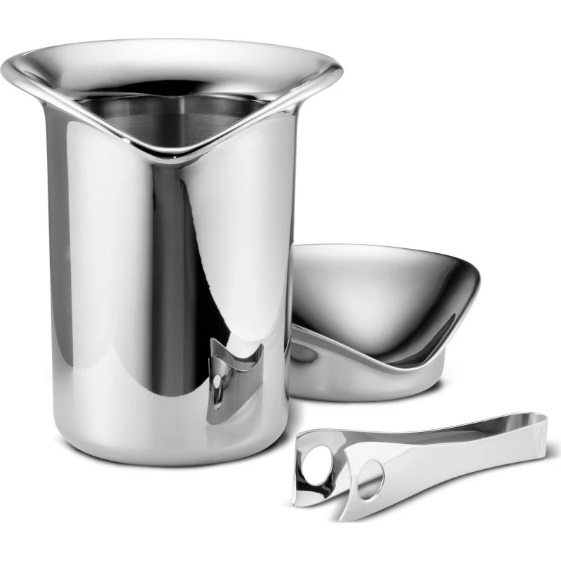 Georg Jensen Wine & Bar isspand med tang (21 cm)