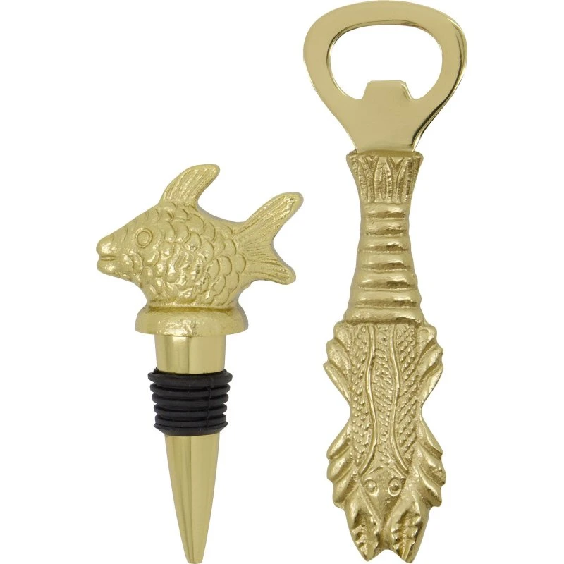 House Doctor Fish barsæt, 2 dele – antik guld