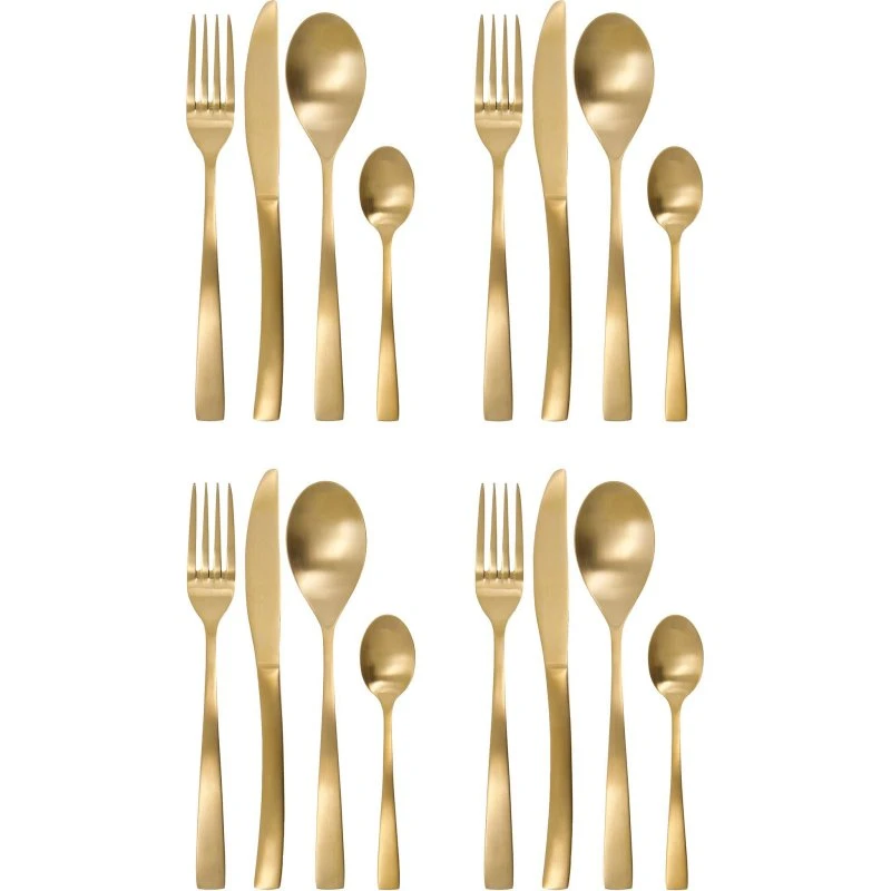 House Doctor Bestiksæt 16 dele - Guld