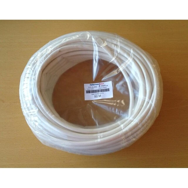 PVC-slange 8 mm hvid 50 m
