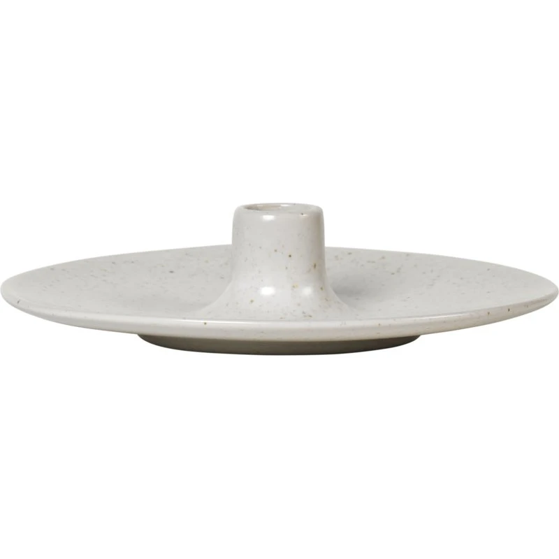 Broste Copenhagen Nordic Vanilla lysestage Ø18 cm, creme