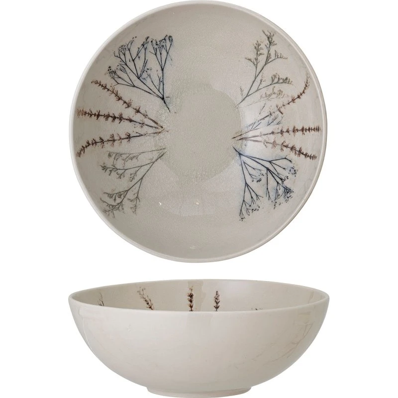 BLOOMINGVILLE Bea salatskål 3,5 L – natur stentøj