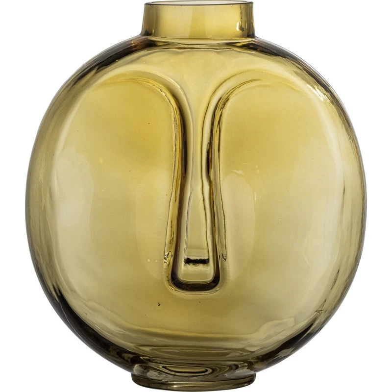 Bloomingville Daisi vase, brun glas Ø13 x H24 cm