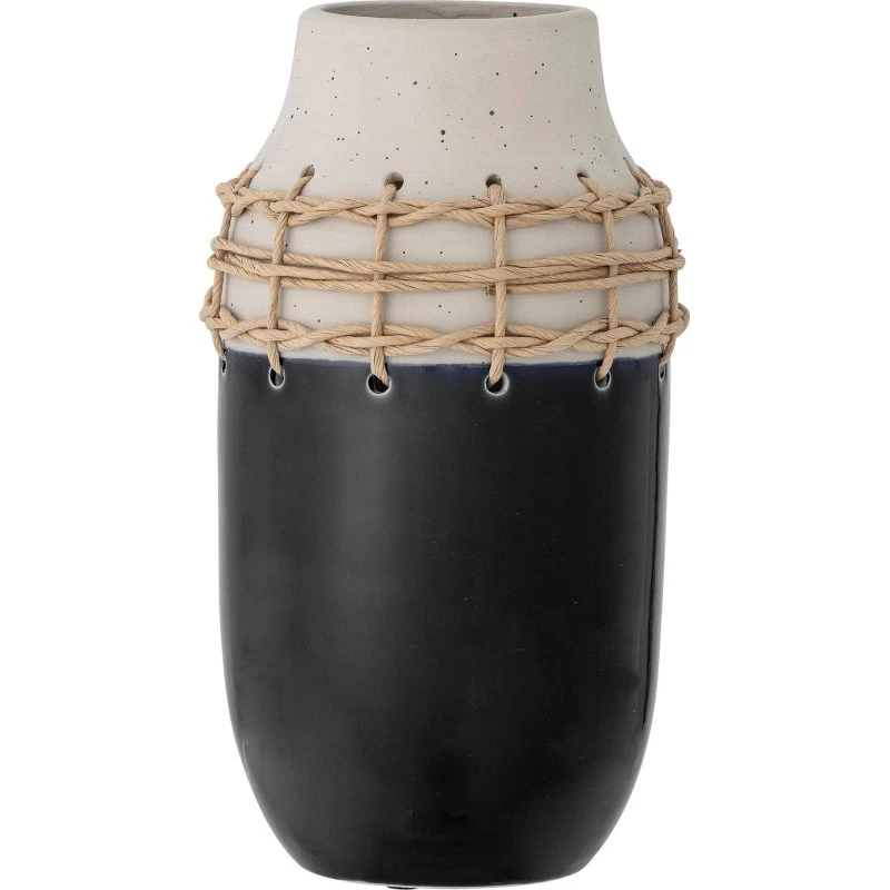 BLOOMINGVILLE Janie Vase, sort keramik H32 cm
