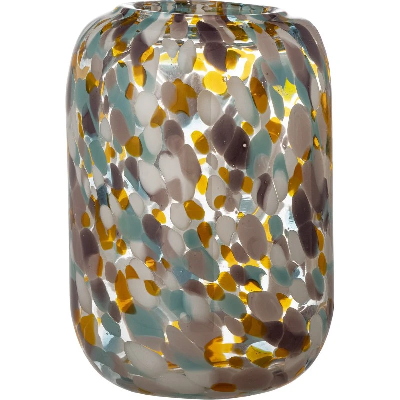 Bloomingville Vidia vase, mundblæst orange glas D13xH18 cm