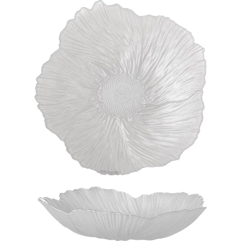 Bloomingville Iani skål Ø26 cm – hvid glas
