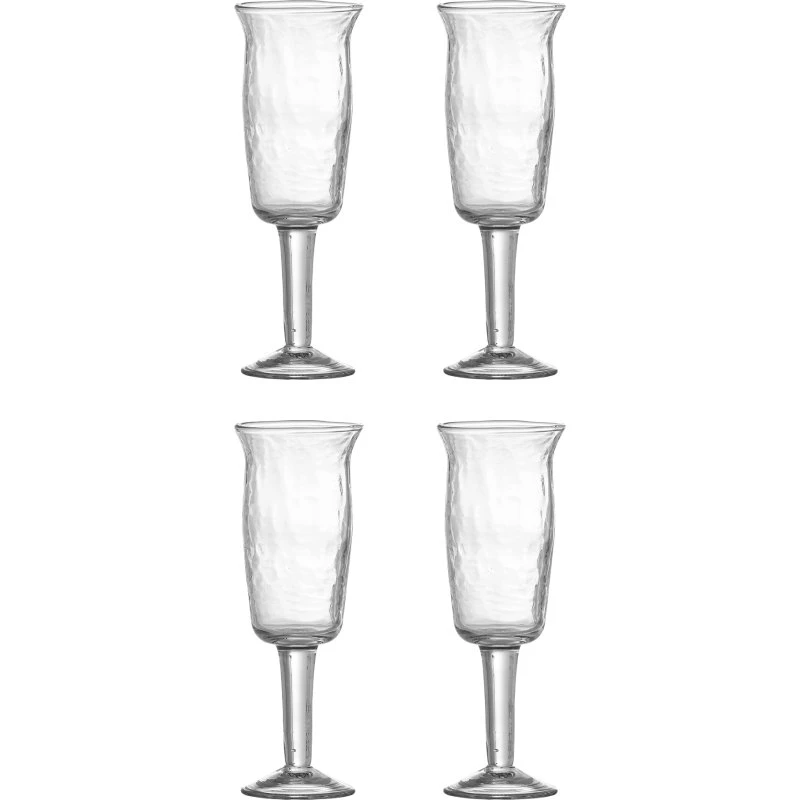 Bloomingville Asha vinglas 125 ml (D6×H17,5) klart genanvendt glas, sæt 4