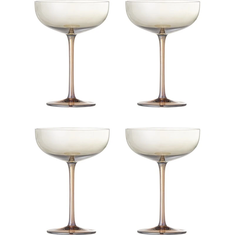 Bloomingville Aston cocktailglas - bronze (D12xH17) sæt à 4