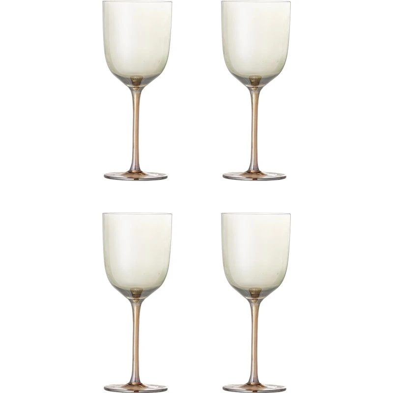BLOOMINGVILLE Aston vinglas, bronze - sæt med 4 (D8xH21,5)
