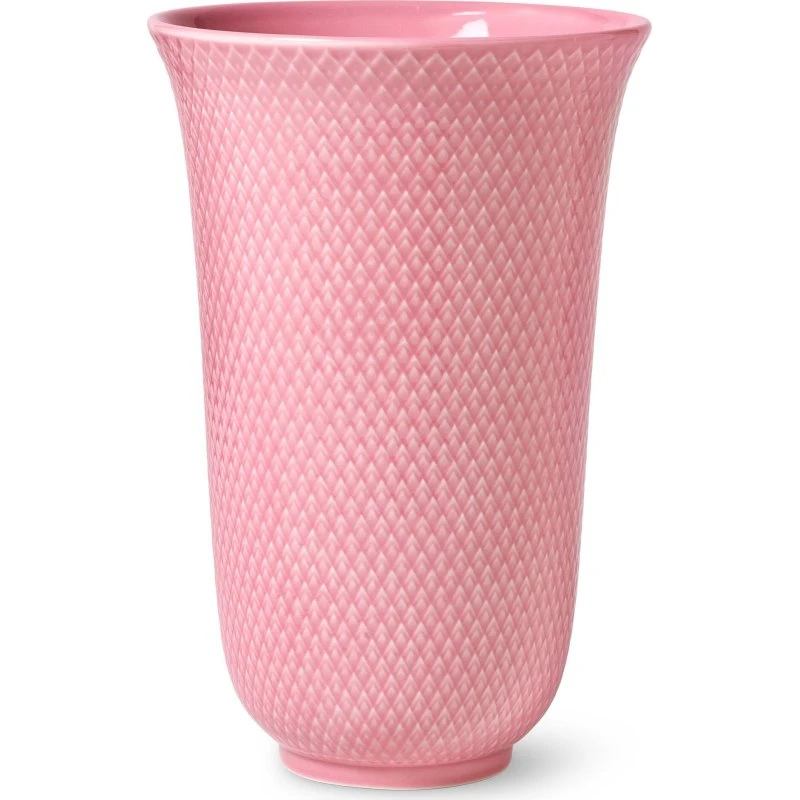 Lyngby Porcelæn Rhombe Color vase 20 cm - rosa