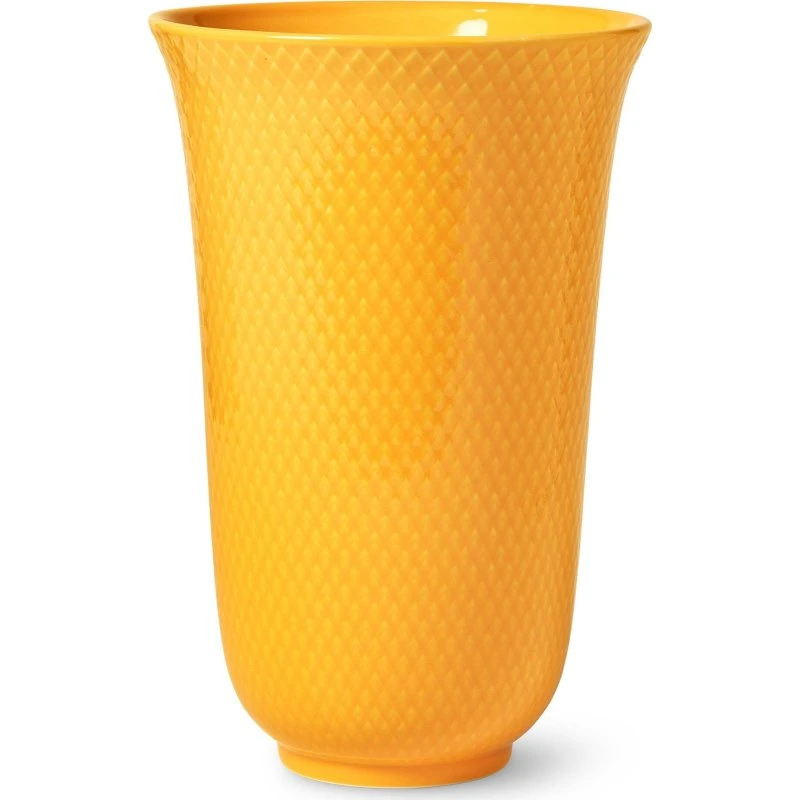 Lyngby Porcelæn Rhombe Color vase 20 cm - gul