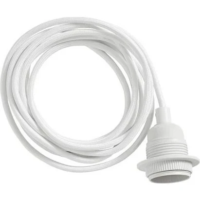 OYOY Living Design Ledning med fatning, hvid 3 m E27
