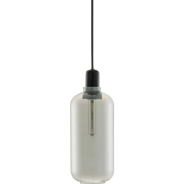 Normann Copenhagen Amp Pendel Large, Røg/Sort