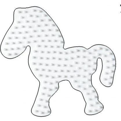 Hama Midi Perleplade Pony Hvid 9,5x8,5cm