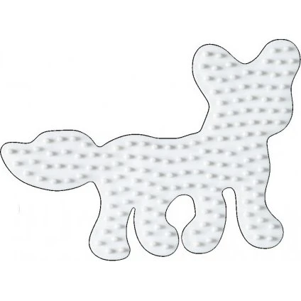 Hama Midi Perleplade Ræv Hvid 11,5x8 cm