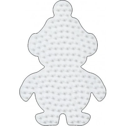 Hama Midi Perleplade Pingvin Lille 10,5x7,5 cm - Hvid