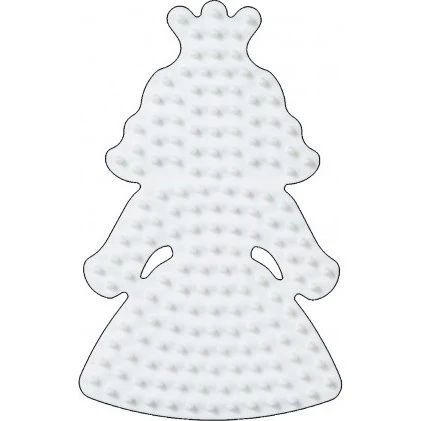 Hama Midi Perleplade Prinsesse Lille Hvid 10x6,5 cm