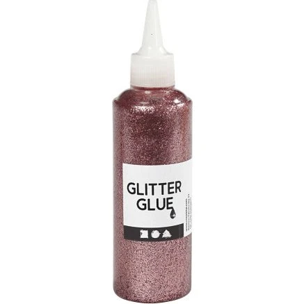 Glitterlim rosa 118 ml