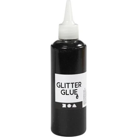 Glitterlim sort 118 ml