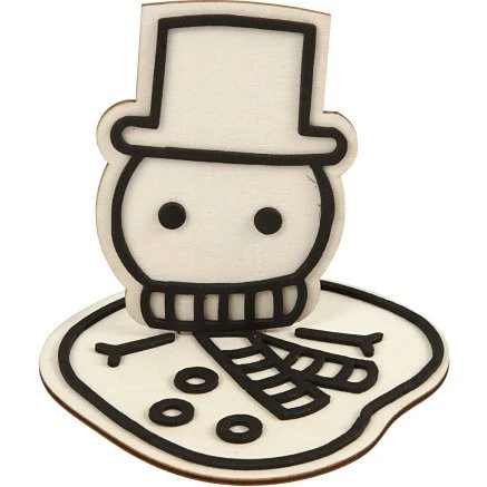 Dekorationsfigur i træ H 11,5 cm – 1 stk.