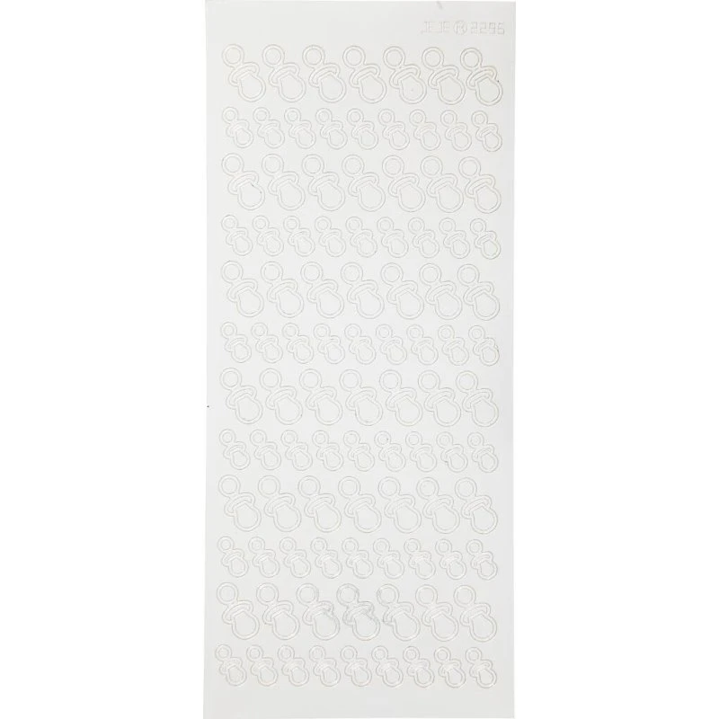 Klistermærker Baby Sutter, hvid 10x23 cm (1 ark)