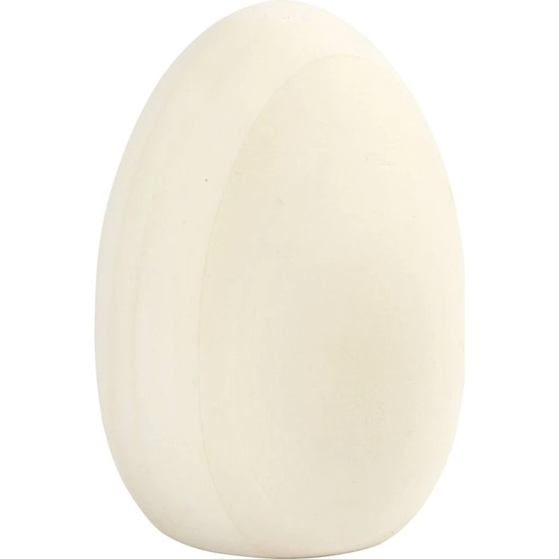 Uden mærke drejet trææg 8x6 cm, plan bund – 1 stk