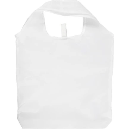 Indkøbsnet 37x37 cm hvid – foldbart stofnet (1 stk)