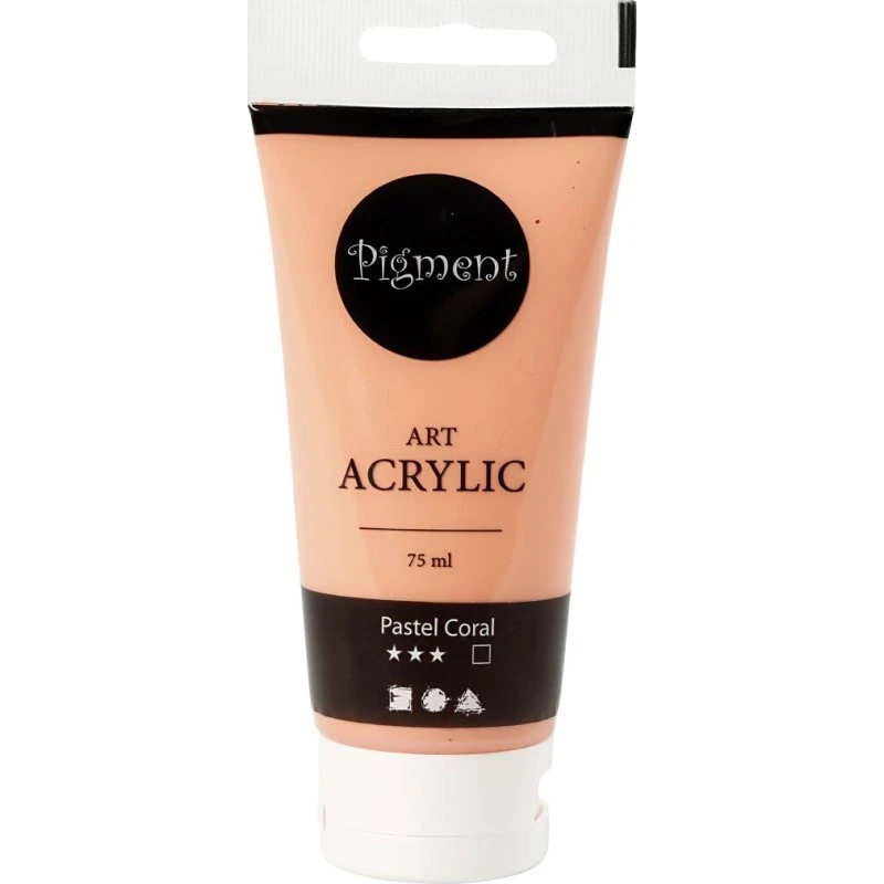 Art Akrylmaling halvblank Pastel Koral 75 ml