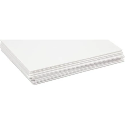 Skumkarton A4 3 mm hvid 10 ark