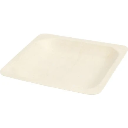 Tallerken 14x14 cm H 2 cm, firkantet - 12 stk.