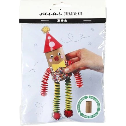 Mini DIY Kit Toiletrulle Klovn - 1 pk.