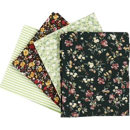 Creativ Company Patchworkstof 45x55 cm 4 stk. grøn